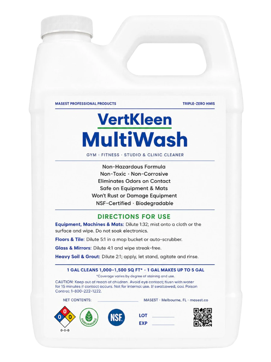 VertKleen MultiWash Gym label jug